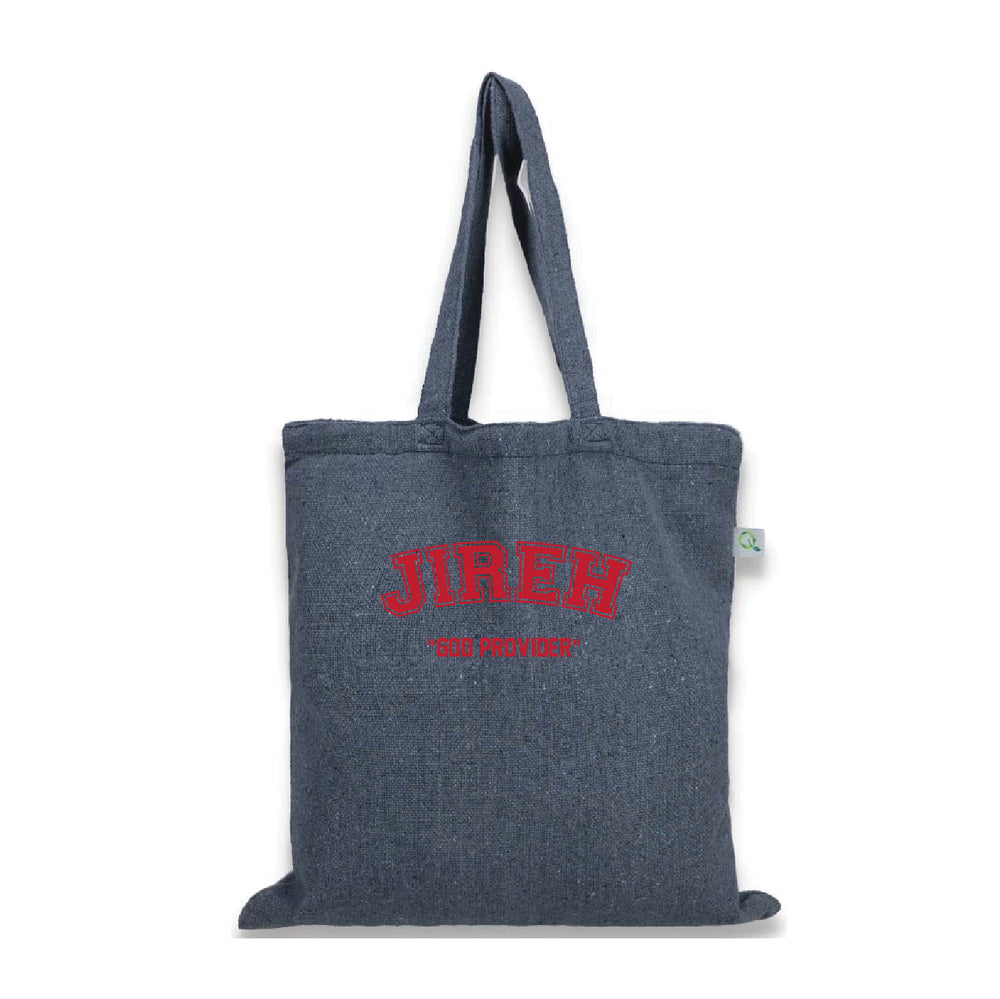 Sustainable Canvas Bag-Words/Navy