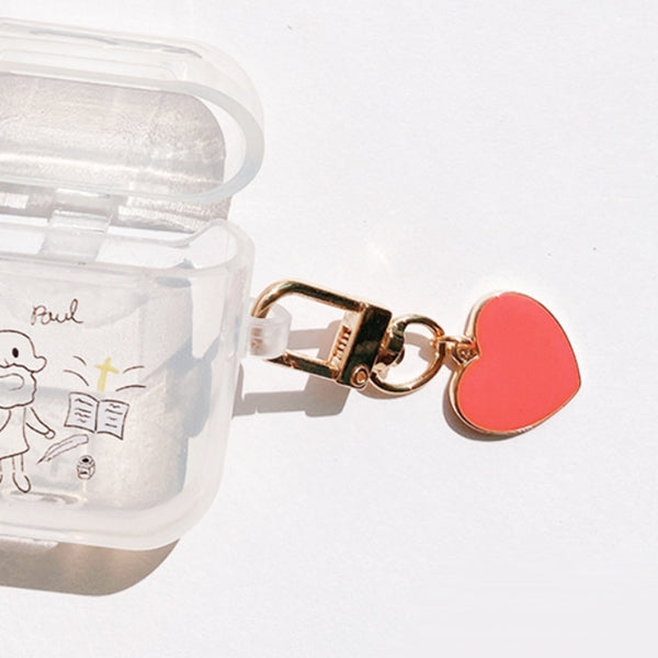 
            
                Load image into Gallery viewer, GOLD LINE ONE HEART KEYRING
            
        
